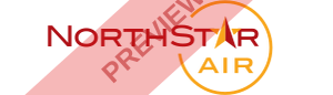North Star Air Rectangular logo