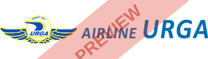 Airline Urga Rectangular logo