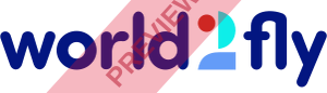 World2Fly (Portugal) Rectangular logo