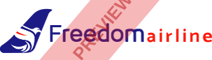Freedom Airline Express (Somalia) Rectangular logo
