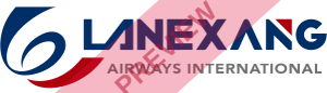 Lanexang Airways International Rectangular logo