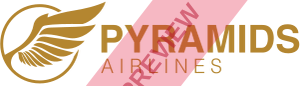 Pyramids Airlines Rectangular logo
