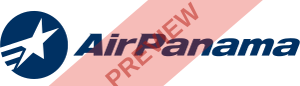 Air Panama Rectangular logo