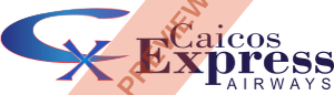 Caicos Express Airways Rectangular logo