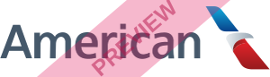 American Airlines Rectangular logo