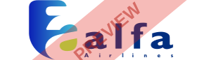 Alfa Airlines SD Rectangular logo