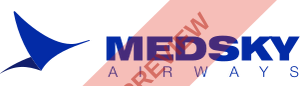 Medsky Airways Rectangular logo