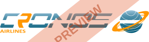 Cronos Airlines Rectangular logo