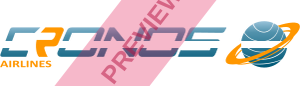Cronos Airlines Benin Rectangular logo