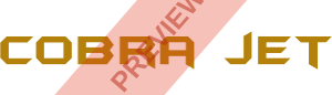 Cobra Jet Rectangular logo
