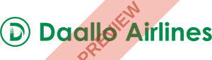 Daallo Airlines (Somalia) Rectangular logo