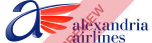 Alexandria Airlines Rectangular logo