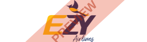 Ezy Airlines Rectangular logo