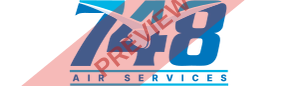 748 Air Services Rectangular logo
