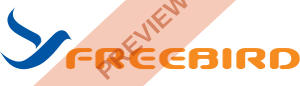 Freebird Airlines Rectangular logo