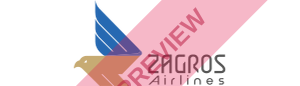 Zagros Airlines Rectangular logo