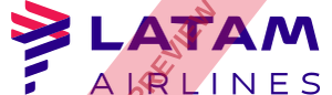 LATAM Airlines Brasil Rectangular logo