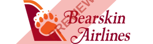 Bearskin Airlines Rectangular logo