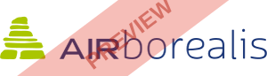 Air Borealis Rectangular logo