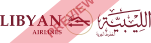 Libyan Airlines Rectangular logo