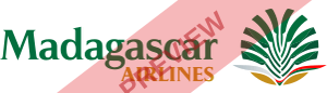 Madagascar Airlines Rectangular logo