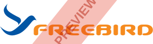 Freebird Airlines Europe Rectangular logo