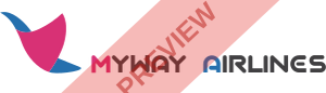 Myway Airlines Rectangular logo