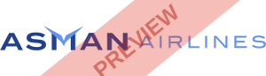 Asman Airlines Rectangular logo