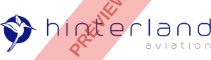 Hinterland Aviation Rectangular logo