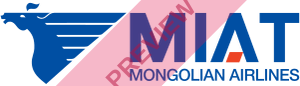 MIAT Mongolian Airlines Rectangular logo