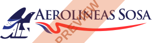 Aerolineas Sosa Rectangular logo