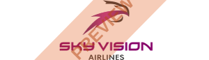Sky Vision Airlines Rectangular logo