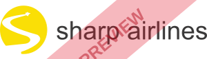 Sharp Airlines Rectangular logo
