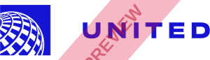 United Airlines Rectangular logo