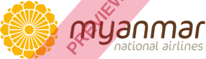 Myanmar National Airlines Rectangular logo