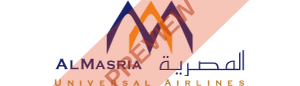 AlMasria Universal Airlines Rectangular logo