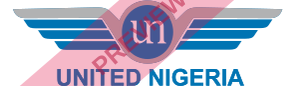 United Nigeria Airlines Rectangular logo