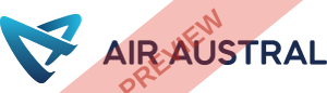Air Austral Rectangular logo
