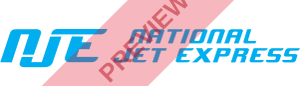 National Jet Express Rectangular logo
