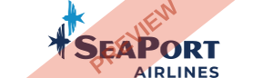 SeaPort Airlines Rectangular logo