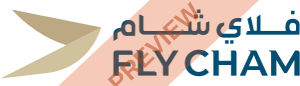 Fly Cham Rectangular logo