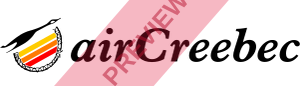 Air Creebec Rectangular logo